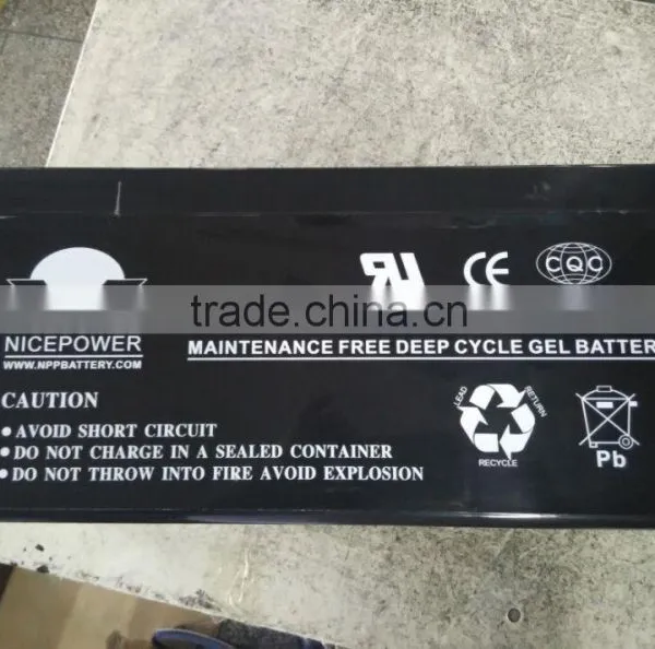 12v 250ah 48 Volt Battery Pack Deep Cycle Solar Gel SLA Battery for Solar Panel System photo-3