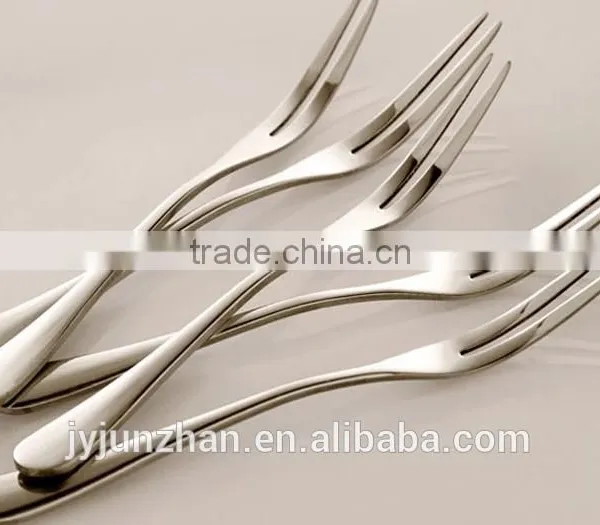 Plain Handle Stainless Steel Fruit Fork Made by Junzhan Factory Directly photo-3
