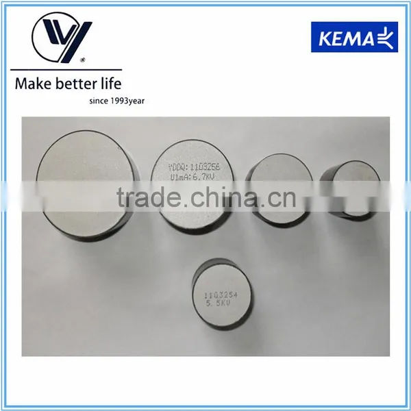 Zinc Oxide/Metal Oxide Varistor Disc