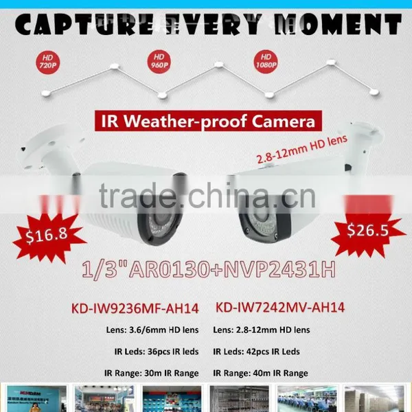 Kendom High Quality AHD Vandalproof Security CCTV Camera 2Megapixel photo-4