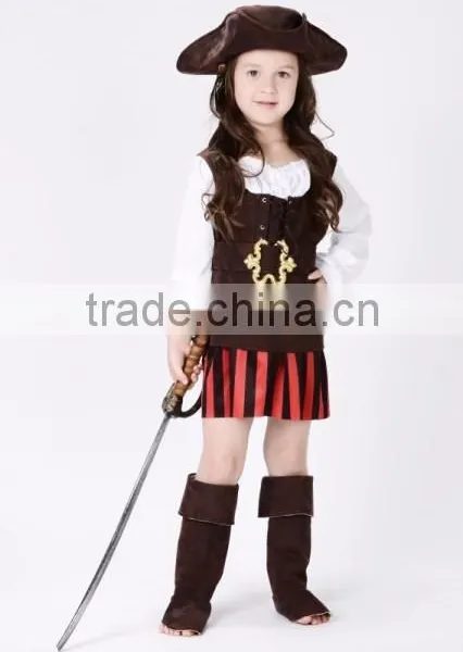 Wholesale Halloween Cosplay Costume For Children Pirate Costume Girls Costume Kids Pirate Costume