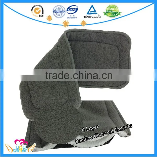 Charcoal Bamboo Nappy Insert Reusable Diaper Inserts photo-3