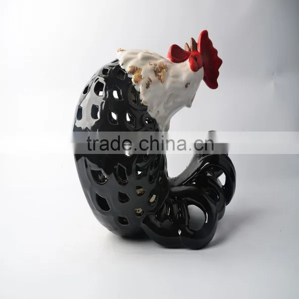Cock Design Ceramic Candle Holder&2 photo-4