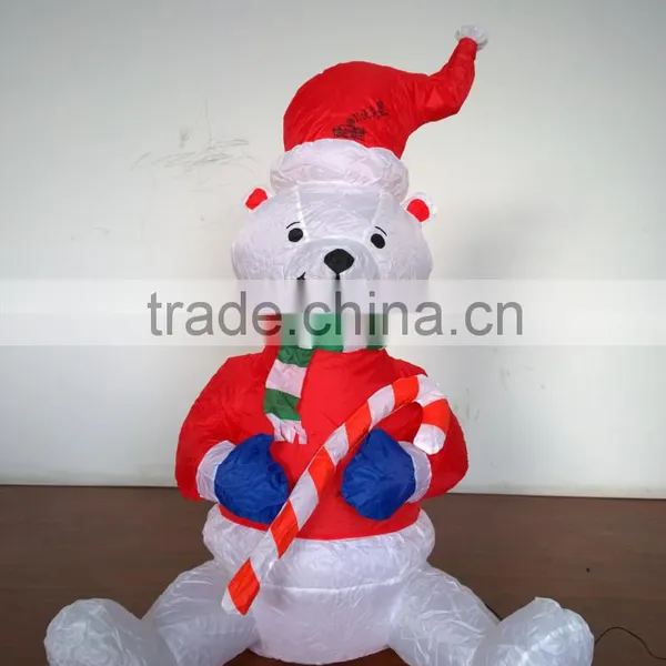DJ-XT-57 Inflatable Outdoor Bear Wear Christmas Outfit Illuminate Music Festival Decoration photo-4