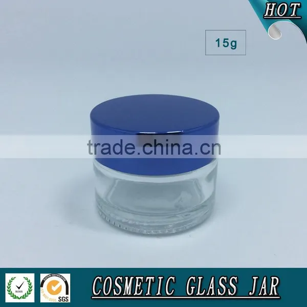 15ml Transparent Glass Cosmetics Jar photo-2