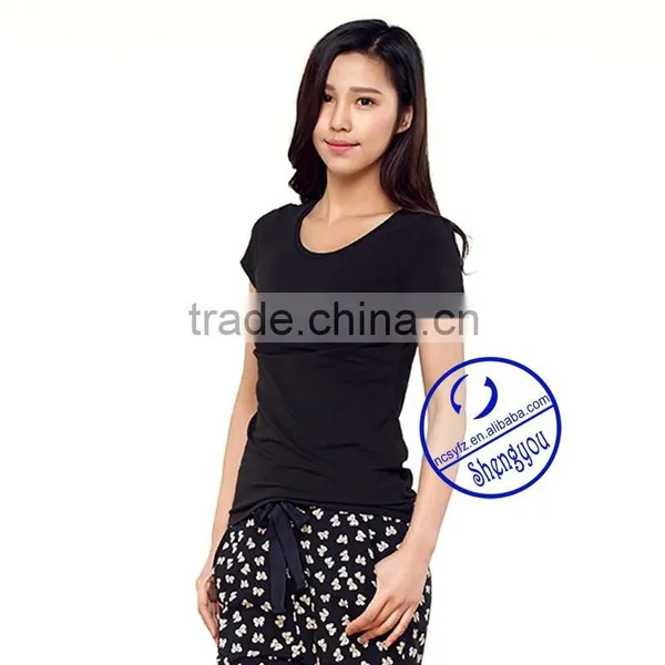China Supplier Wholesale Custom Women Cheap Blank Tshirt no Lable Supplier's Choice photo-2