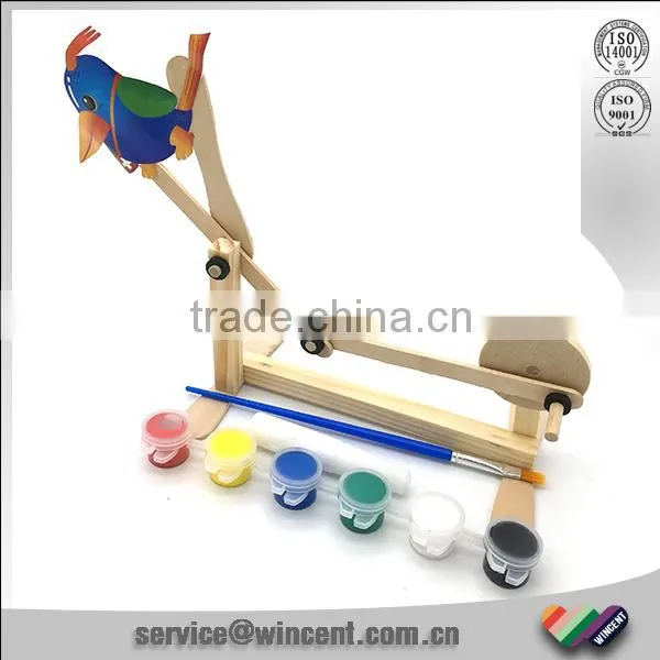Assemble and Draw Your Woodpecker Wooden Toys Wholesale photo-2