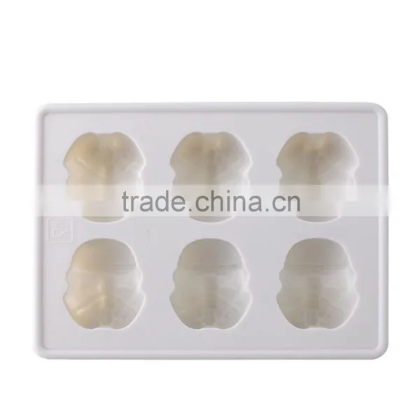 Fleible Silicone Storm Trooper Ice Tray Cookie Soap Baking Moulds photo-2