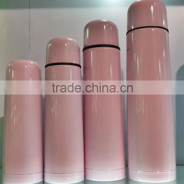 Screw Stoper Double Wall Stainless Steel Bullet Vacuum Flask With Pouch photo-2