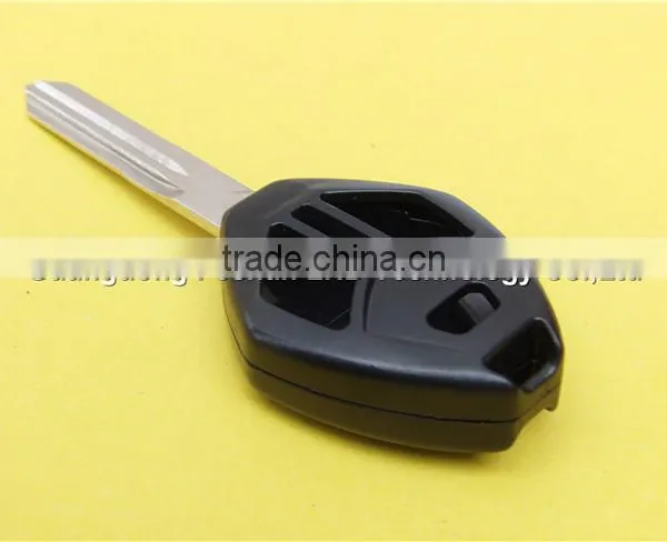 Replacement 2+1 Buttons With Logo Uncut Left Groove Blade Keyless Remote Housing Fob Key Case Shell Mistubishi Car Key photo-5