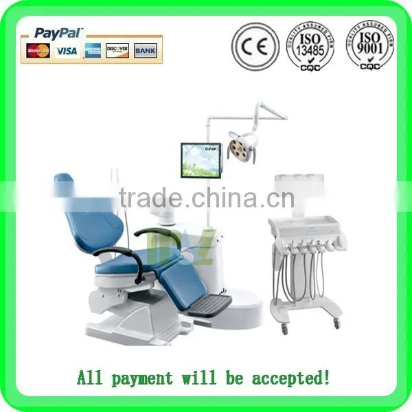 Integrated Efficient Dental Chair MSLDU14 With Dental Stool and Dental Handpiece