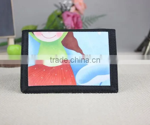 Advertising Sublimation Black Custom Logo Wallet for Kids photo-4