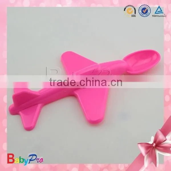 2015 Hot Sale Colorful Airplane Shape Baby Spoon photo-3