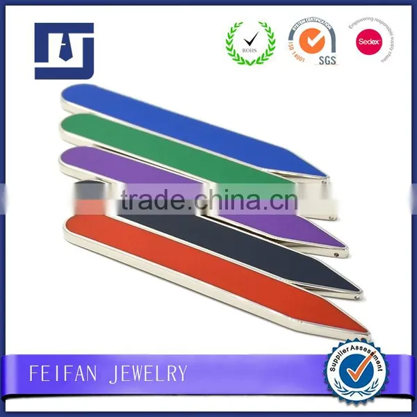 Wholesale Personalized Metal Enamel Collar Stays High Quality Custom Collar Bone photo-2