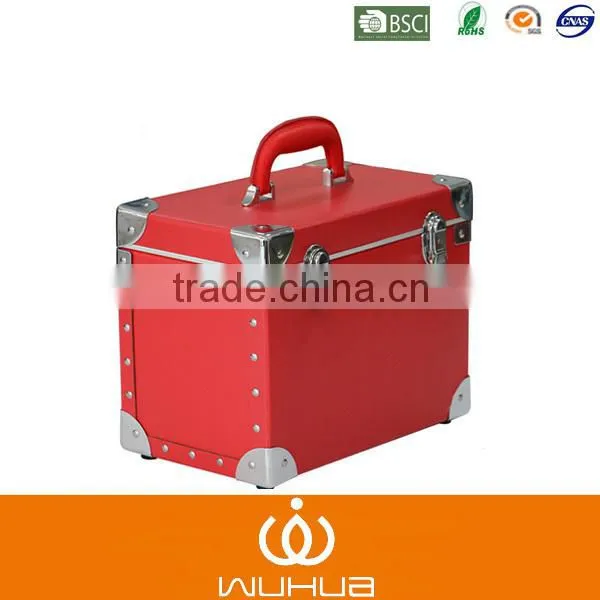 Pink Empty Locking Aluminum Carry Case Rivet Aluminum Travel Case