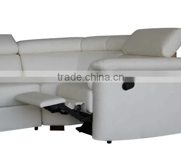 Modern Home Center Leather Recliner Sofa With Chaise photo-3
