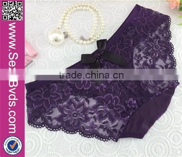 Wholesale $1Sexy Adult Black Lace Transparent Panty photo-4