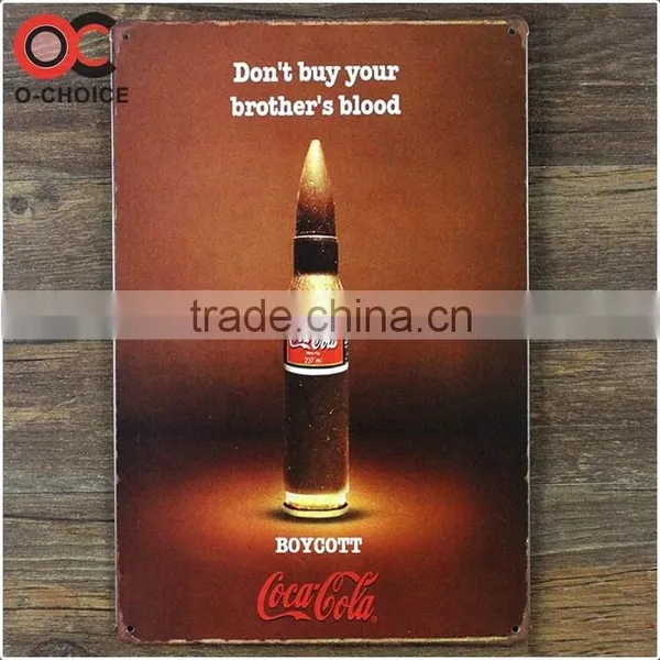 Don't Buy Your Brother's Blood Retro Wall Decor Vintage Home Craft Tin Sign