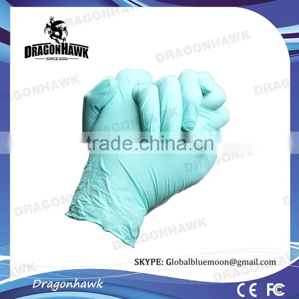 Wholesale Disposable Nitrile Gloves Green Color L photo-2