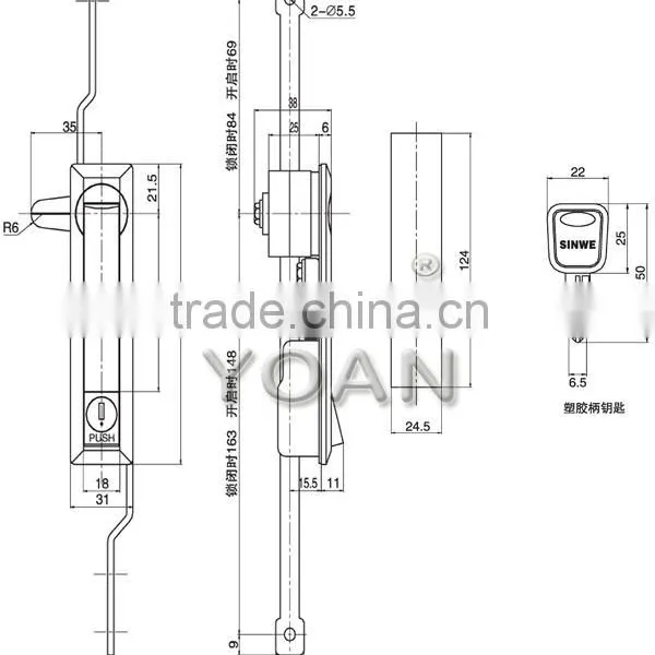 Zinc-alloy Types of Door Keys Lock photo-2