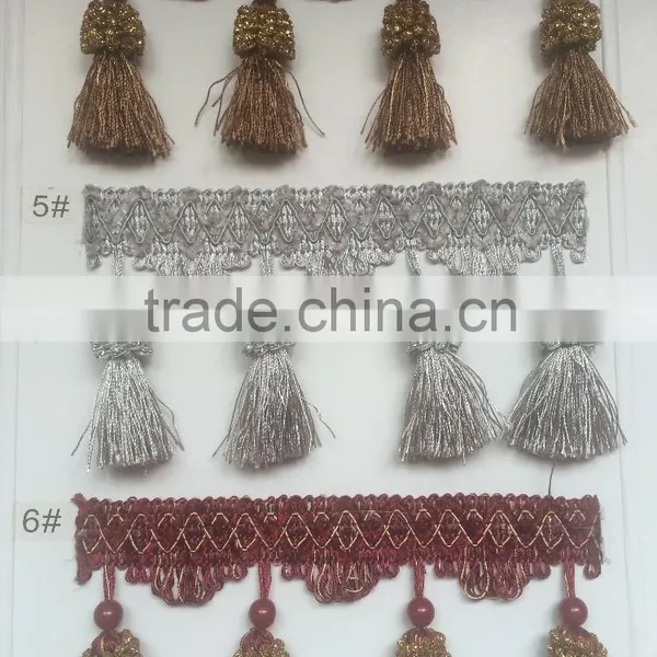 [YZLACE] Tassels Lace Curtains Wholesale 10014 photo-2