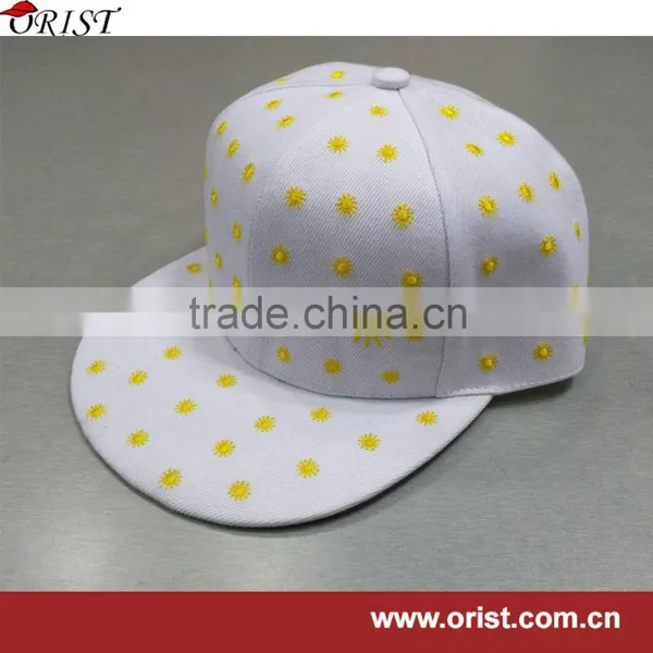Custom Hip Tap Flat Caps With Embroidery Logo photo-5