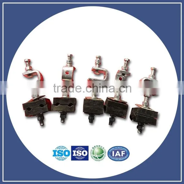 Supply All Types of Clamps Galvanized Steeel Ftth Cable Wedge Clamp Cast Iron Adjustable Type Wedge Clamp/Power Hardware photo-6