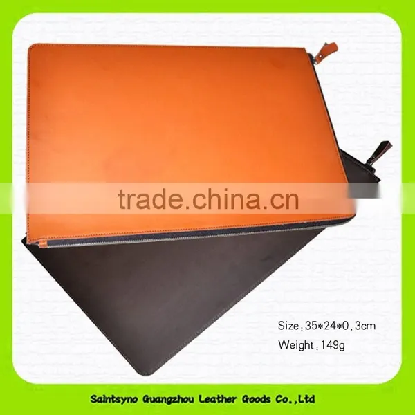 15034 Genuine Leather Tablet Bag With Zipper Closure photo-5