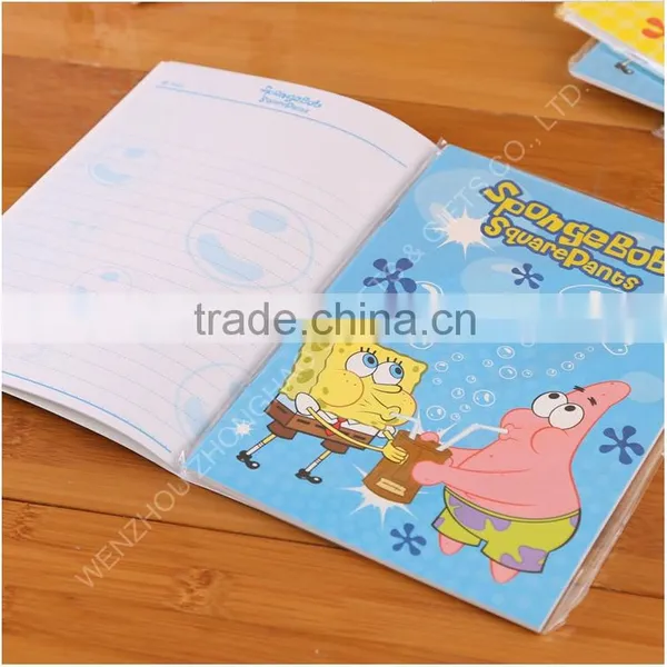 Custom Cheap School Notebook Wholesale, SpongeBob Notebook Wholesale photo-5