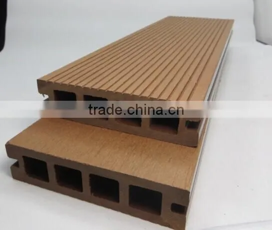 Hollow WPC Outdoor Flooring , Waterproof Plastic Floor photo-5