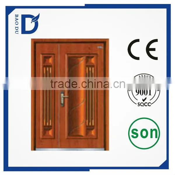 2015 Top Quality Level Exterior Door Steel Security Door, Double Steel Armored Door photo-2