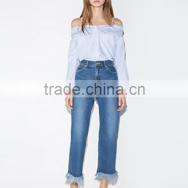 Women's Long Sleeve Loose Fit Off Shoulder Tops photo-3