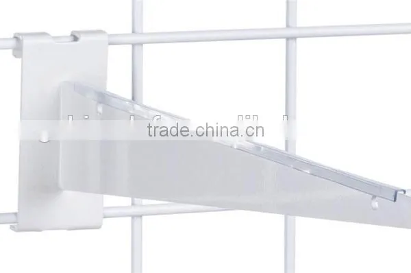 12" White Gridwall Metal Shelf Bracket for Retail Stores photo-2