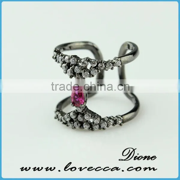 2015 Fashion Jewelry Ring!latest Weddingring Design!micro Pave Diamond Setting Ring-925 Silver China Wedding Ring photo-5
