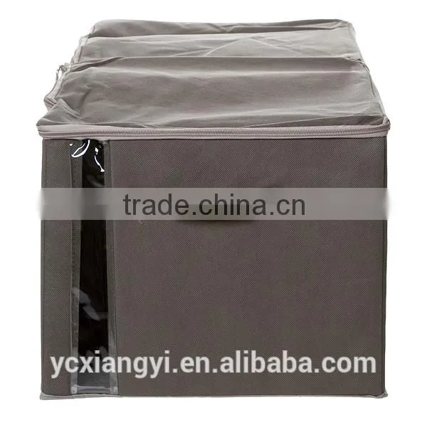 Divided Multi-compartment Storage Box, See-Through Window Zipper Storage Box photo-6