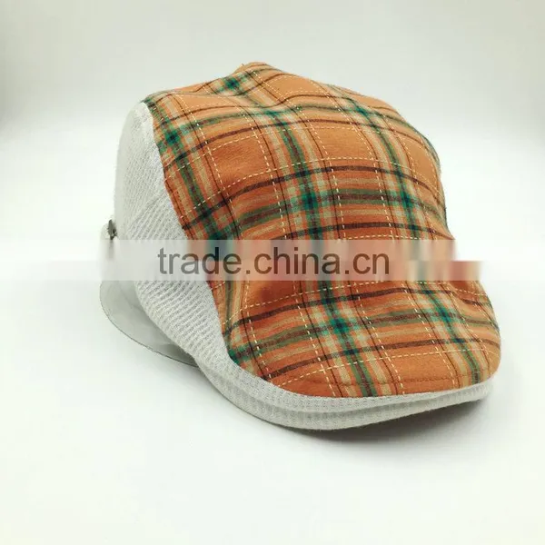 Customized High Quality Checked Cotton Ivy Cap Wholesale photo-3