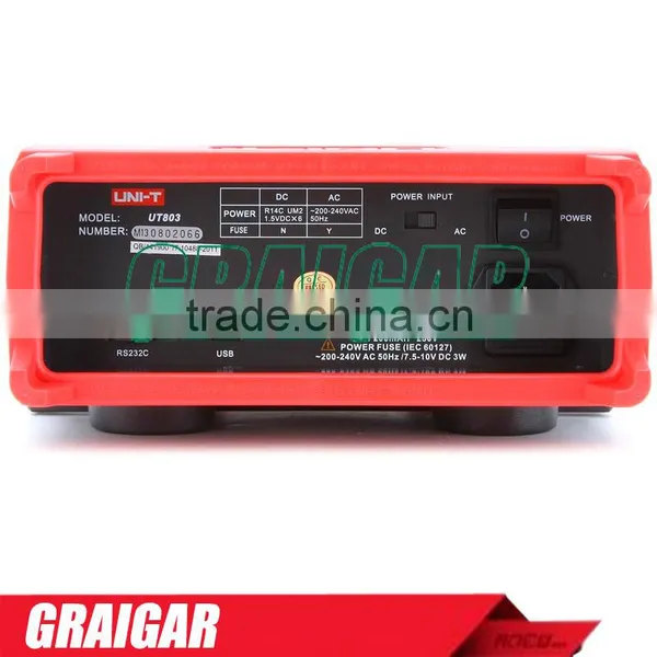 UT803 5999 Counts 100kHz True RMS Bench Type Digital Multimeter With RS232C/USB Interface, LCD Backlight Display, Data Hold photo-3