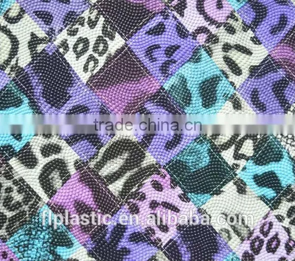 Pearl Embossing Printing Pvc Leather photo-2