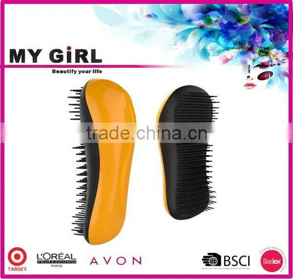 2016 MY GIRL Ningbo Wholesale High Quality Detangling Hair Bush Black Rubber Air Cushion Detangling Brush photo-3