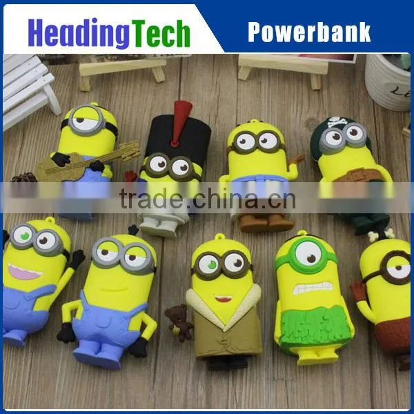 Creative Lovely Cartoon Powerbank 4000mAh DC 5V 1A, for Iphone, All Mobile Phone, Mp3, Mp4 Etc