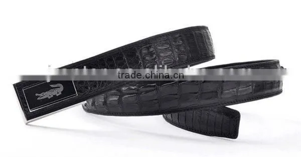 2013 Fashion Design Real Crocodile Skin Belt for Men Luxury Designer Belt photo-2