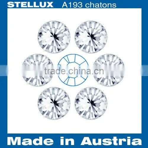 Stellux A193 Glass Chatons Point Back Rhinestones Crystal