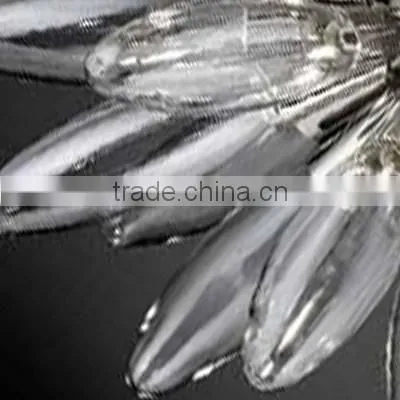 Pendant Light With Hotel Lobby Glass Column Modern Chandeliers photo-4