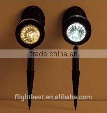 DELUXE Lawn Solar Spot LED Lighting,Plug in the soil LED Spot Light,3 LED Solar Lamp To Paraguay