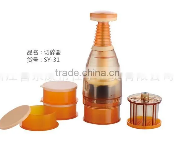 Plastic multi-function kitchen magic chopper veggie twister