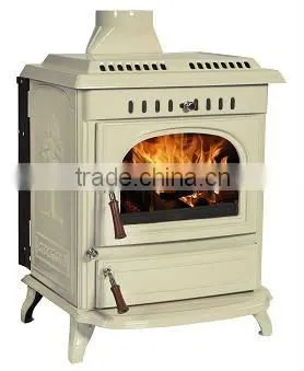 wooden fireplace