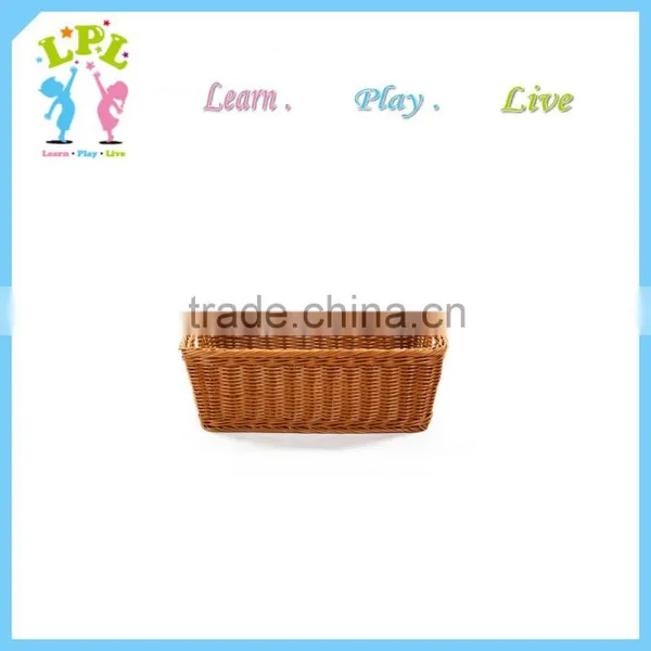 Custom High Quality Durable pp Synthetic Storage Wicker Basket Wicker Fruit Basket photo-2