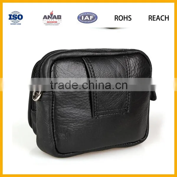 Leather Fanny Pack Pocket Travel Waist Belt Bag Cell Phone Holder photo-4