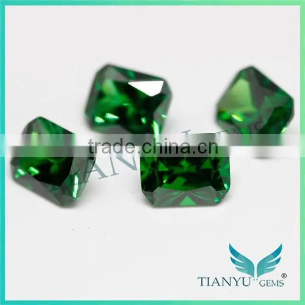 Free Sample Hot Sale Gemstone Wholesale Octagon Cut Cubic Zirconia,Synthetic Emerald Green Gemstone photo-6