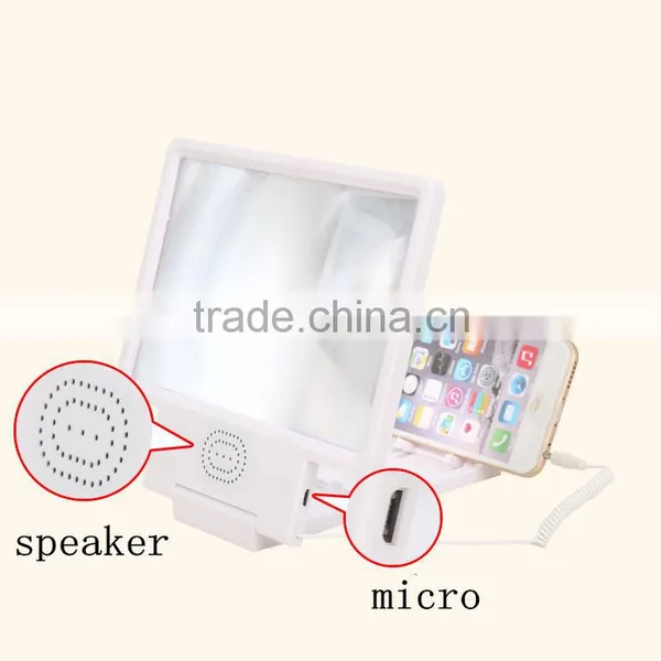 New Innovative Product Mobile Phone and Tablet LCD Screen Magnifier, Enlarge Cellphone Screen Magnifier With Speaker photo-2